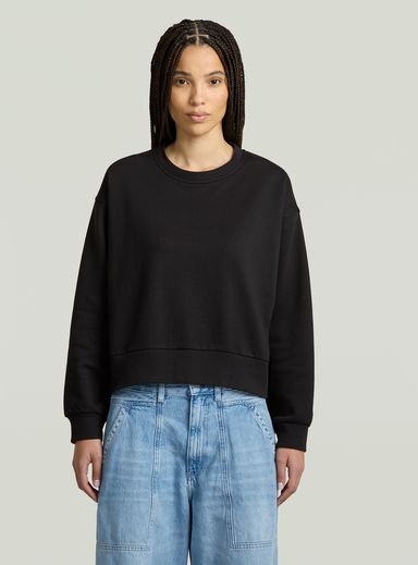 Premium Core Cropped Loose Sweater